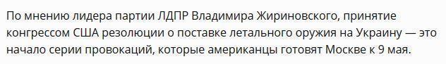 Жириновский: США готовят массовые провокации к 9 мая