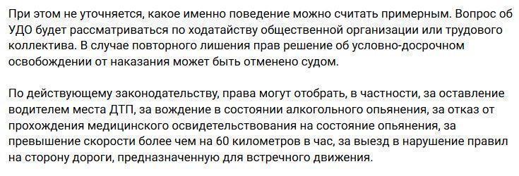 Возврат прав за «хорошее поведение»: депутаты «за»