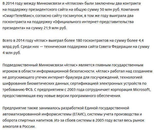 Разработчик новой версии сайта Кремля получил из бюджета 50 млн руб.