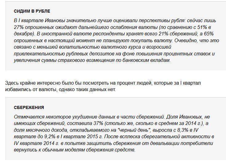 Российские потребители приходят в себя после паники